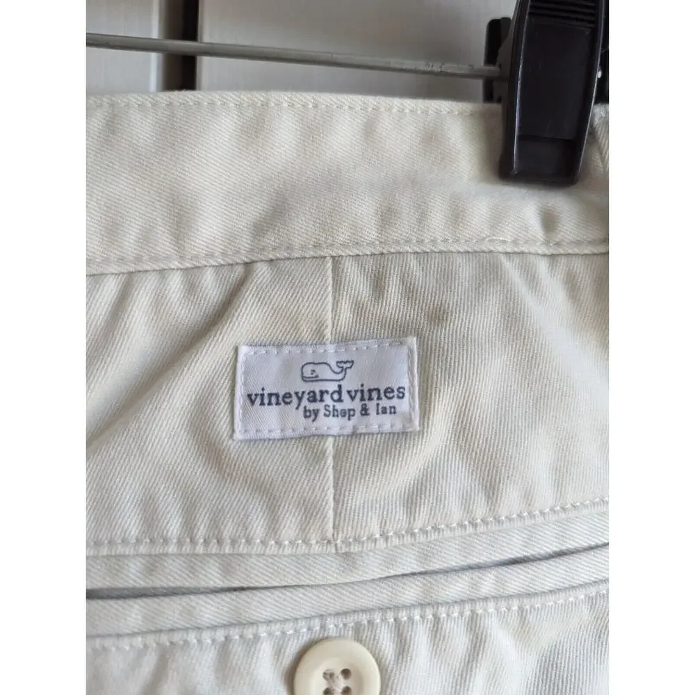 Vineyard Vines Men's Club Pants Color Stone 30x30 Straight Leg Khaki Chinos
